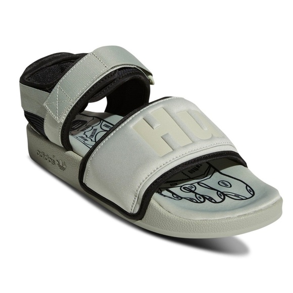 ADIDAS Adilette 2.0 HU Pharrell halo green sandals shoes- Size 6 - Picture 1 of 6